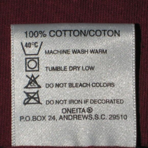 NWOT VINTAGE ONEITA XL FSU Florida State Seminoles Single Stitch T Shirt Garnet - Picture 6 of 7